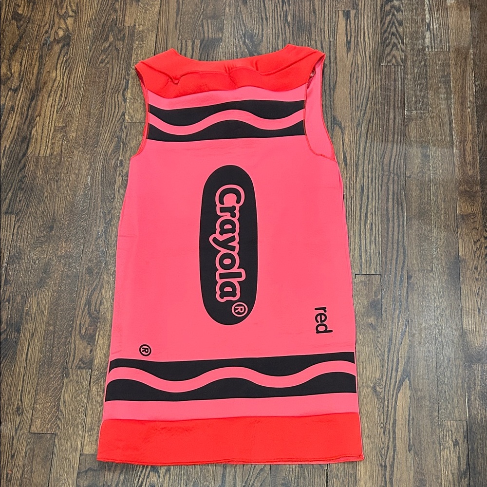 Crayola Vivid Red costume adult small